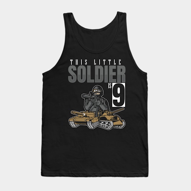 9 Soldier Camouflage Tank Top by HypeRamen